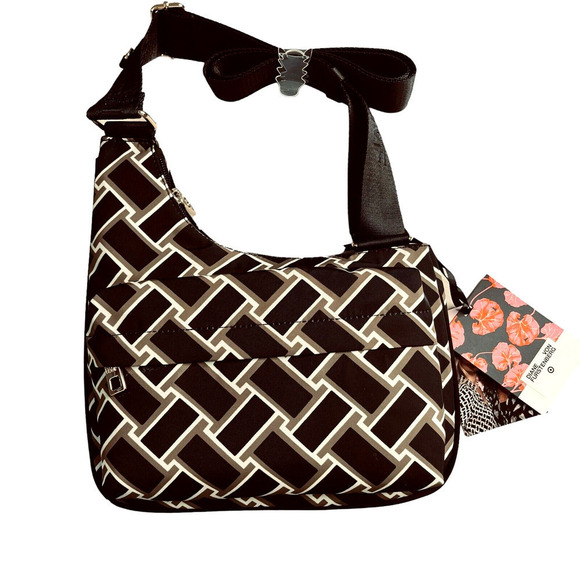 DVF Diane Von Furstenberg Target Utility Crossbody Bag Vintage Weave Neutral NWT - Picture 2 of 7